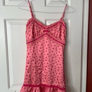 Betsey Johnson x Forever 21 Pink Mini Dress with Satin Finish
